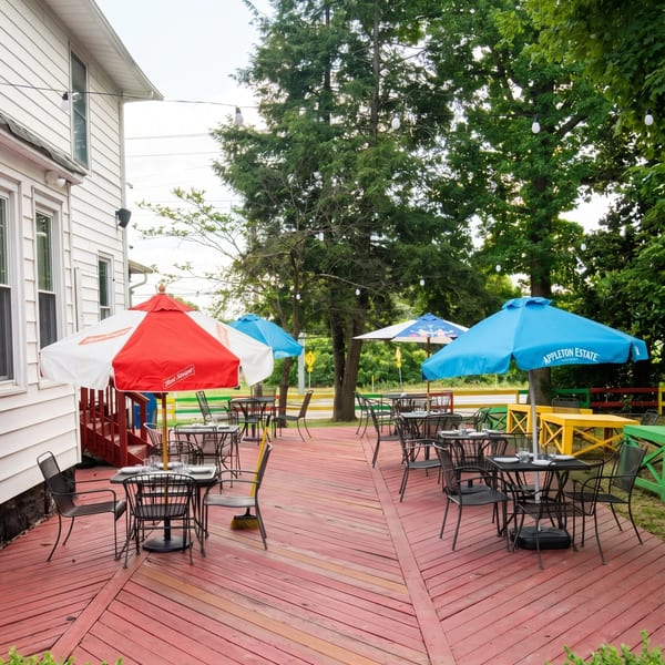 Patio seating area