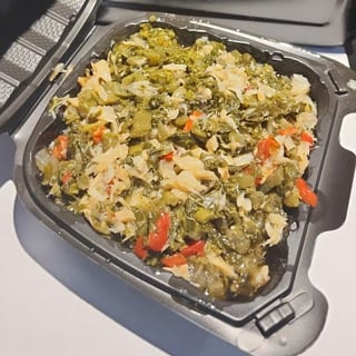 Large Callaloo and Saltfish
