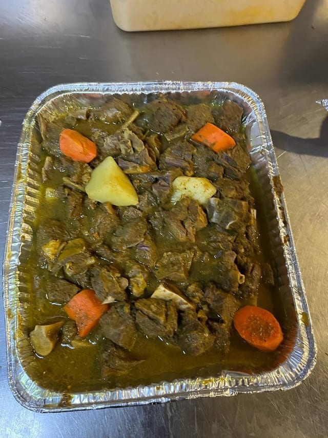Curried Goat - Half Pan.