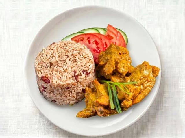 Brown Stew Chicken.