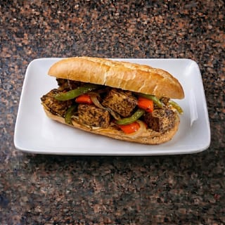 Jerk Tofu Sandwich